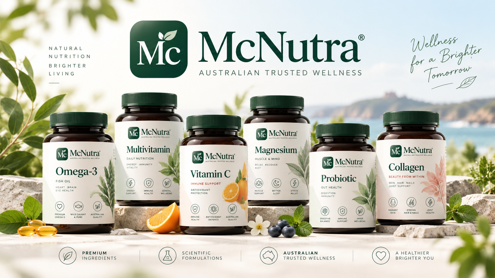 McNutra Australian Trusted Wellness - Natural Nutrition Collection Lineup